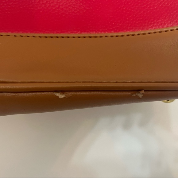 Joy & IMAN Red and Tan Women\'s Handbag